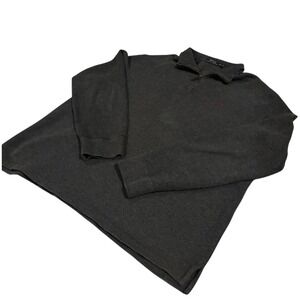 Polo Ralph Lauren Men's Estate Gray Pullover Quarter Zip Mock Neck Sweater XXL
